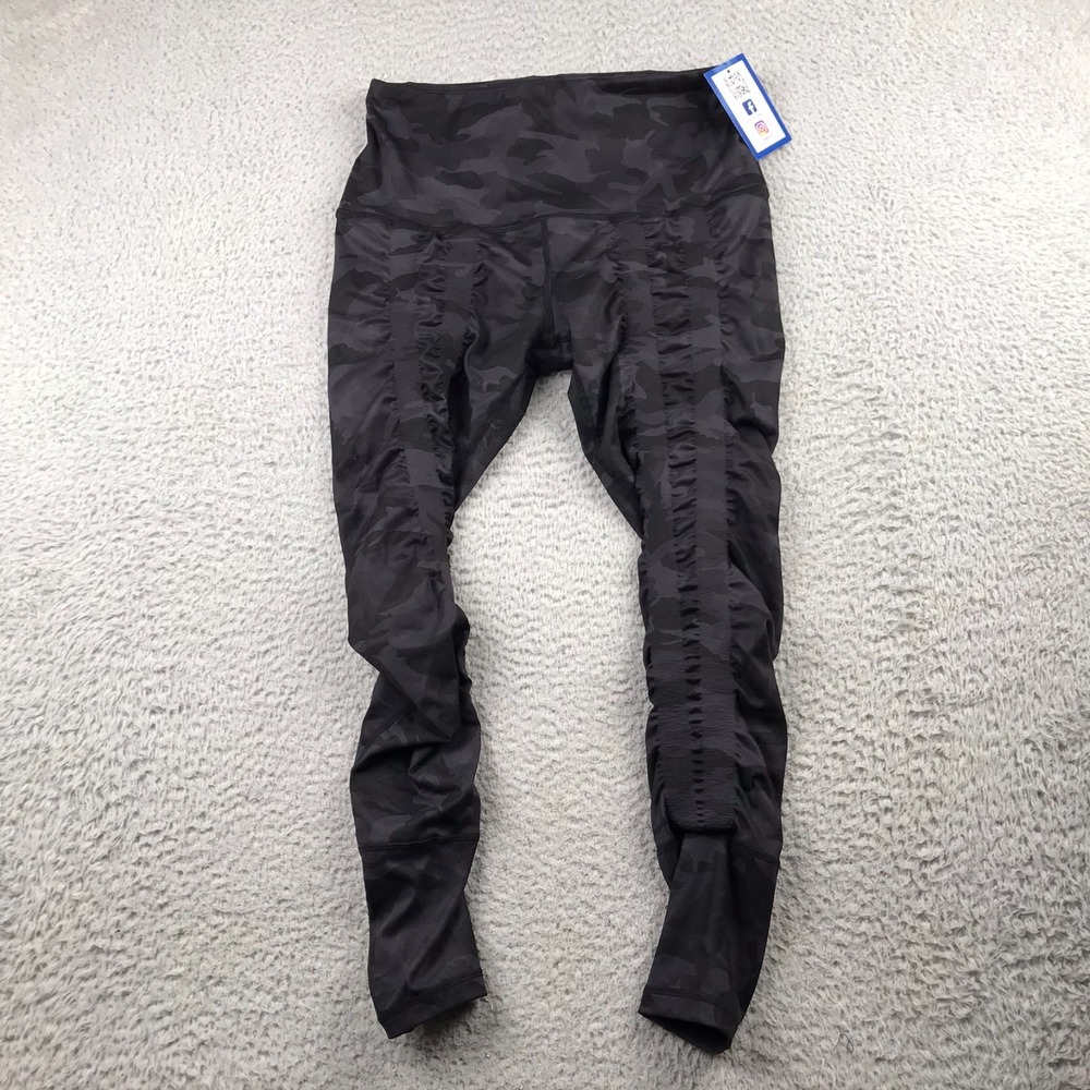 SweetFlexx Resistance Leggings‎ Womens 10 Camo High Rise Performance Yoga NEW